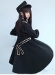 Black Military Uniform Style Lolita Coat