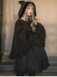 Plus Velvet Thickening Woolen Cat Ears Bowknot Lolita Pocket Cloak