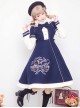 Bear Embroidered Bowknot Sweet Lolita Woolen Coat