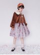 Pure Color Velvet Bowknot Lolita Loose Short Coat