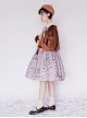 Pure Color Velvet Bowknot Lolita Loose Short Coat