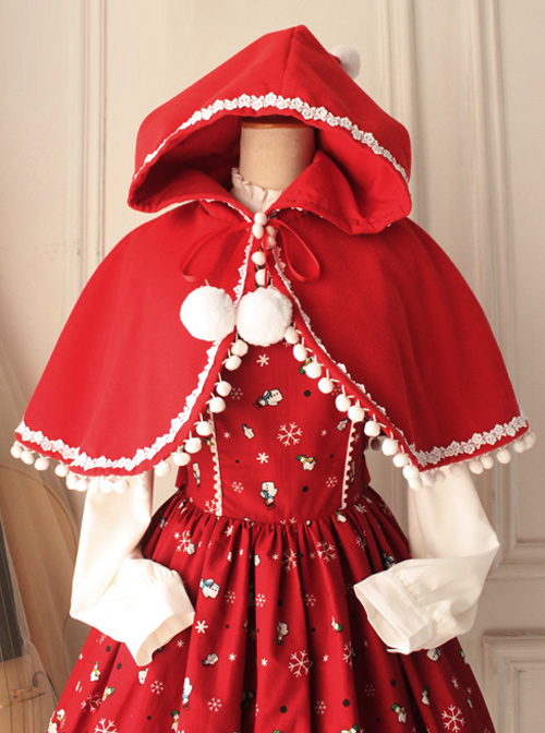 Little Red Riding Hood Series Retro Cute Classic Lolita Cloak