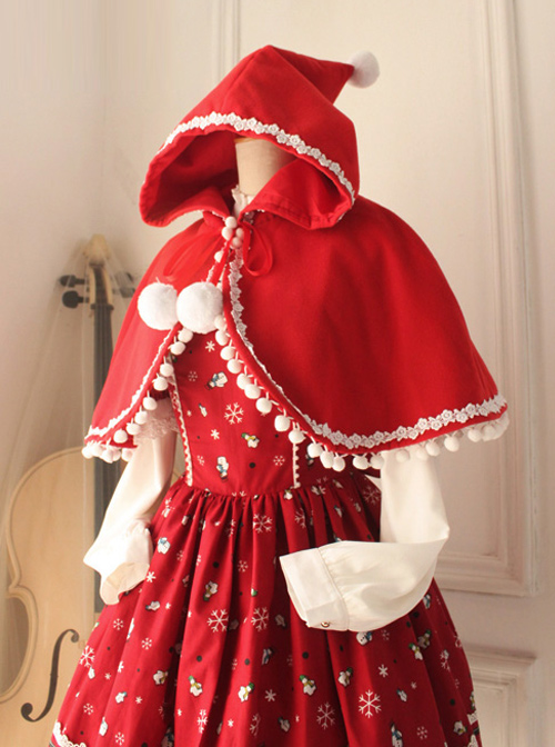 Little Red Riding Hood Series Retro Cute Classic Lolita Cloak