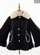 Cute Woolen Fur Collar Classic Lolita Short Coat