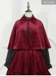 Little Red Riding Hood Series Retro Fairy Style Gothic Lolita Lapel Cloak