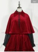 Little Red Riding Hood Series Retro Fairy Style Gothic Lolita Lapel Cloak