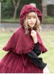 Danube Lovers Series Ruffle Pure Color Classic Lolita Cloak