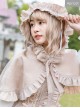 Danube Lovers Series Ruffle Pure Color Classic Lolita Cloak