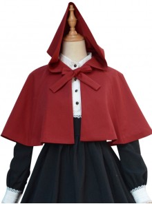 Pure Color Concise Retro Classic Lolita Cloak