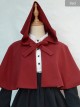 Pure Color Concise Retro Classic Lolita Cloak