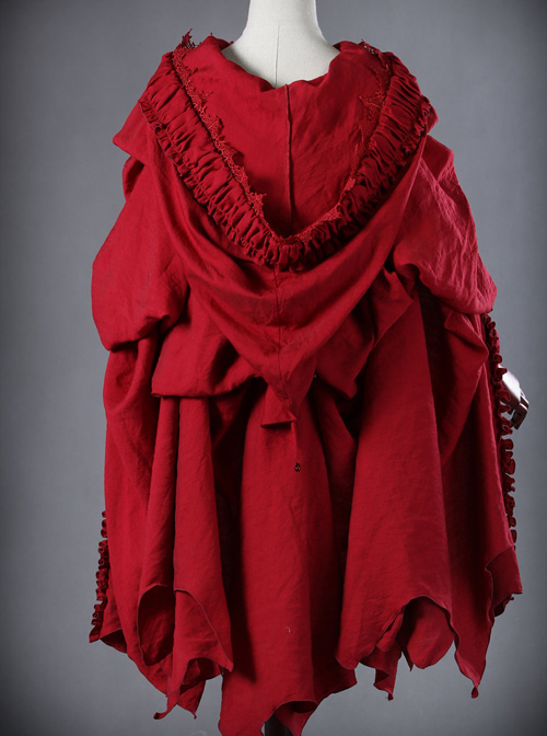 *Little Red Riding Hood That Turns Into A Wolf* Gothic Lolita Hooded Cloak