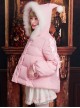 White Duck Down Fox Fur Collar Sweet Lolita Down Jacket