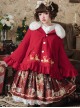 Elk Classic Lolita Cloak Coat With The Detachable Fur Collar