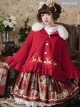 Elk Classic Lolita Cloak Coat With The Detachable Fur Collar