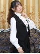 Black Chiffon Handsome Elegant Retro Classic Lolita Vest
