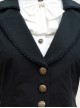 Black Chiffon Handsome Elegant Retro Classic Lolita Vest