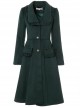 Retro Ruffle Doll Collar Classic Lolita Green Woolen Coat