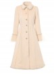 Retro Elegance Doll Collar Classic Lolita Khaki Single Breasted Woolen Coat