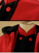 Thicken Red Slim Sweet Lolita Coat And Hooded Shawl Set