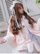 Christmas Rabbit Series Hooded Thicken Pink Sweet Lolita Cloak