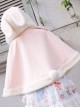 Christmas Rabbit Series Hooded Thicken Pink Sweet Lolita Cloak