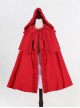 Little Red Riding Hood Series Gothic Lolita Hooded Short Cloak