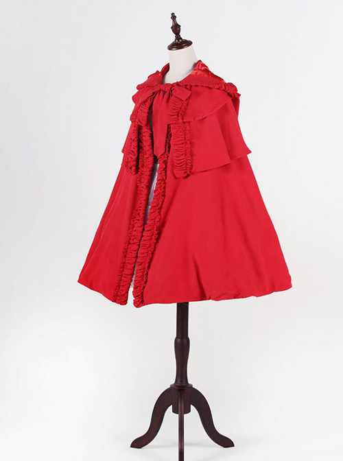 Little Red Riding Hood Series Gothic Lolita Hooded Short Cloak