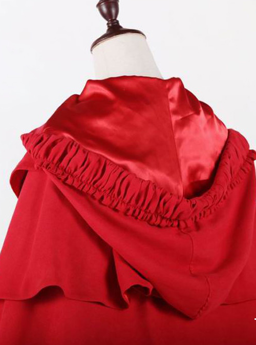 Little Red Riding Hood Series Gothic Lolita Hooded Short Cloak