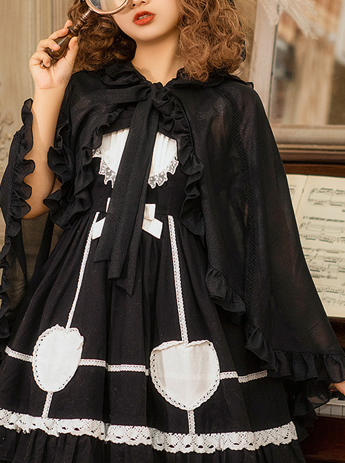 Spring-Summer Style Rabbit Ears Sunscreen Shawl Sweet Lolita Cloak