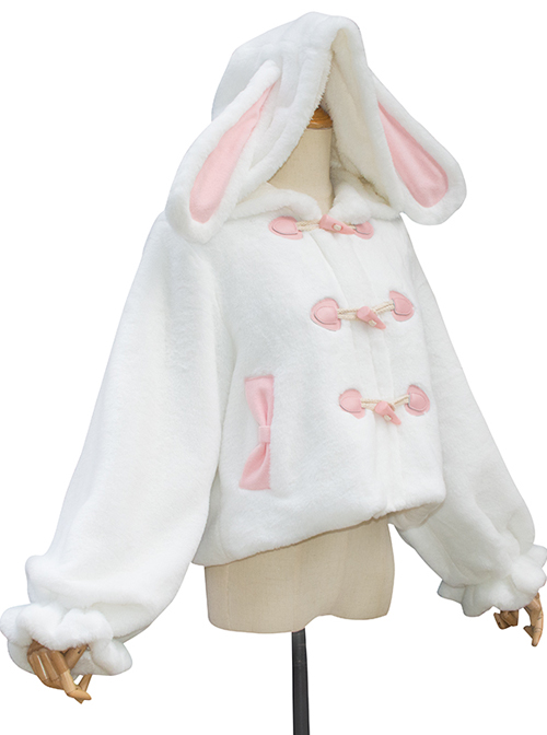 Sleepwalking Rabbit Series Cute Rabbit Ears Sweet Lolita Short Coat