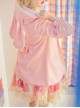Cute Pink Rabbit Ears Sweet Lolita Woolen Coat