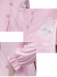 Cute Pink Rabbit Ears Sweet Lolita Woolen Coat