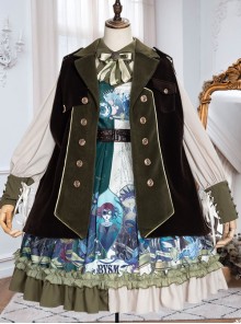 Abyss Series Classic Lolita Lapel Sleeveless Cloak