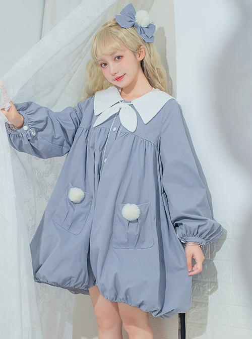 October Rabbit Series Rabbit Ears Sweet Lolita Thin Coat