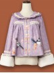Persimmon Printing Chinese Style Sweet Lolita Thin Short Coat