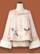 Persimmon Printing Chinese Style Sweet Lolita Thin Short Coat