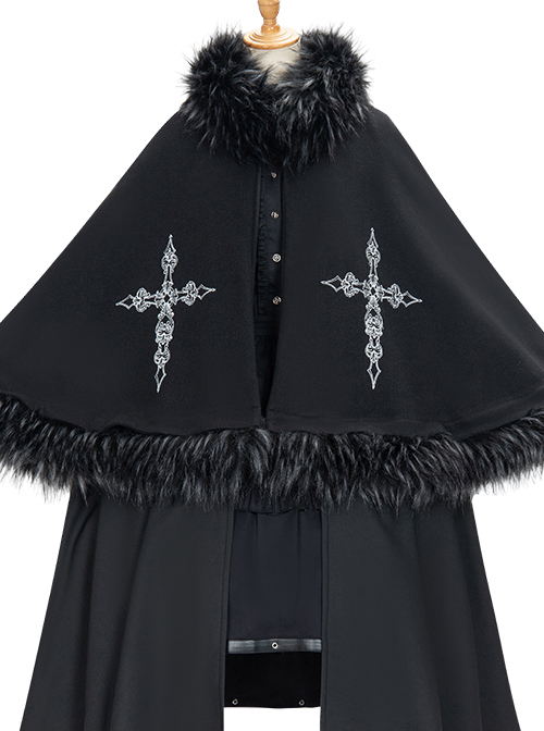 Assassinate Dawn Series Autumn Winter Thick Cloak Retro Military Style Gothic Lolita Long Warm Coat