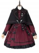 The Battle Of The Jedi Series Military Style Lolita Autumn Winter Black Cloak