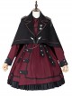 The Battle Of The Jedi Series Military Style Lolita Autumn Winter Black Cloak