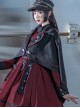 The Battle Of The Jedi Series Military Style Lolita Autumn Winter Black Cloak