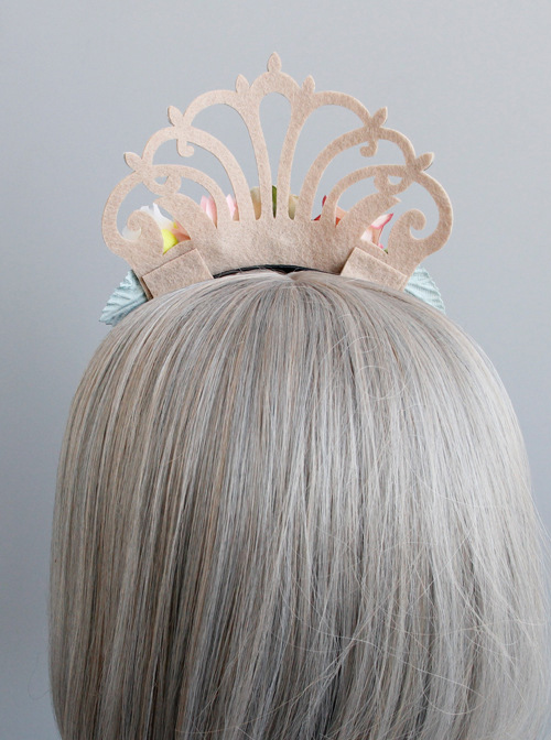 Princess Flowers Imperial Crown Lolita Hair Hoop