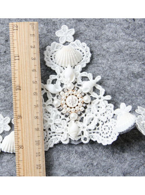 Baroque Pearl Shell Big Crown Lolita Hair Band