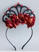 Vintage Baroque Queen Rose Crown Lolita Headband