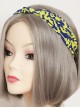 Yellow And Blue Concise Chiffon Hair Band