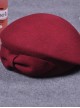 Wool Bowknot Retro Lolita Beret