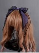 Obsidian Butterfly's Dance Crystal Purple Lolita Hair Clip