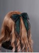 Obsidian Butterfly's Dance Emerald Lolita Hair Clip