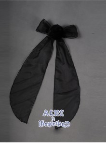 Hunt For Novelty Alice Black Bowknot Sweet Lolita Rabbit Tail