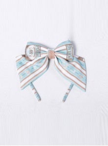 Go To A Journey Series Mint Color Bowknot Classic Lolita Head Band