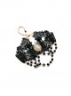 Obsidian Butterfly's Dance Black Lace Bead Chain Gothic Lolita Choker